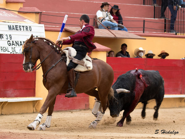 Toreando de costado