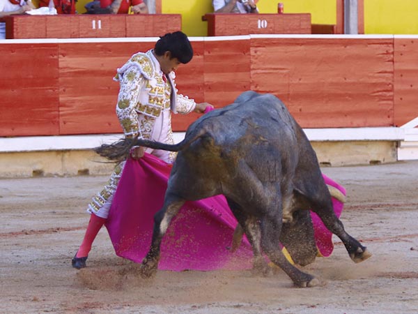 Gran esfuerzo del torero