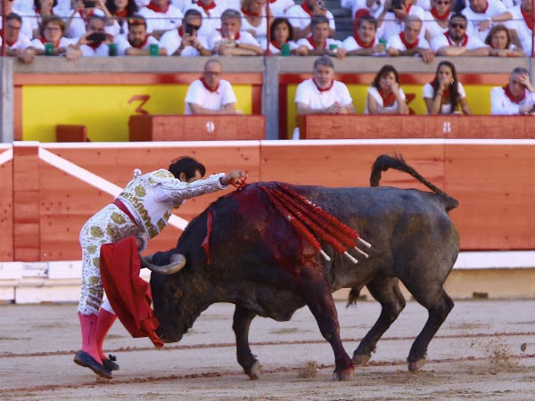 Volcado sobre el morrillo