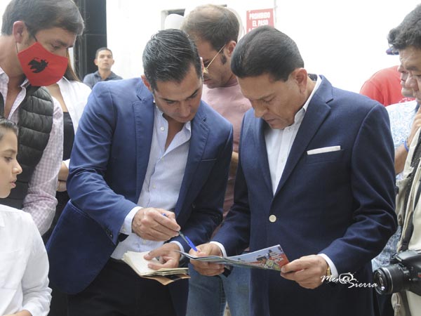 Alfredo y Juan Pablo, en el sorteo