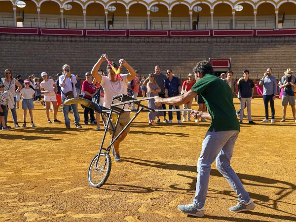 La clase en la Maestranza