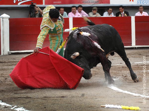 Banderilla en la arena