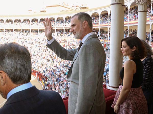 S.M. Felipe VI en el festejo