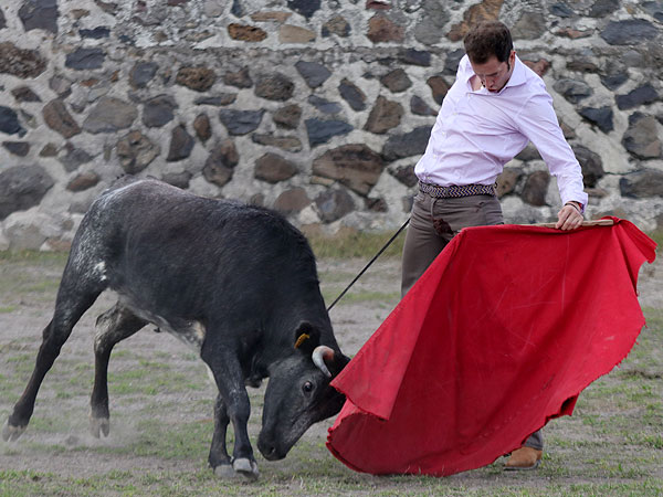 Sentado en los riones