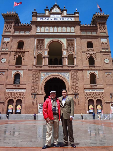 En Las Ventas, con Juan Pablo Corona