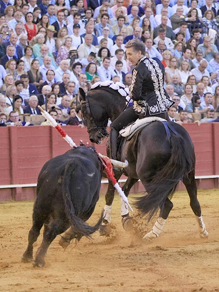 Cabalgando de costado