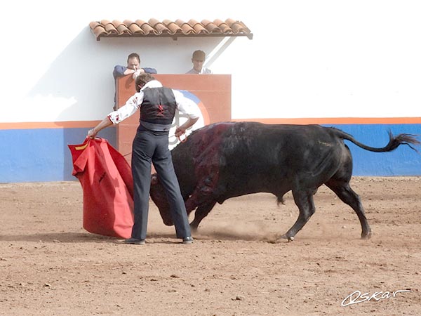 Asentado con el negro