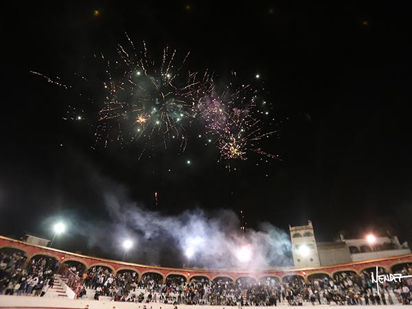 Pirotecnia de noche vieja