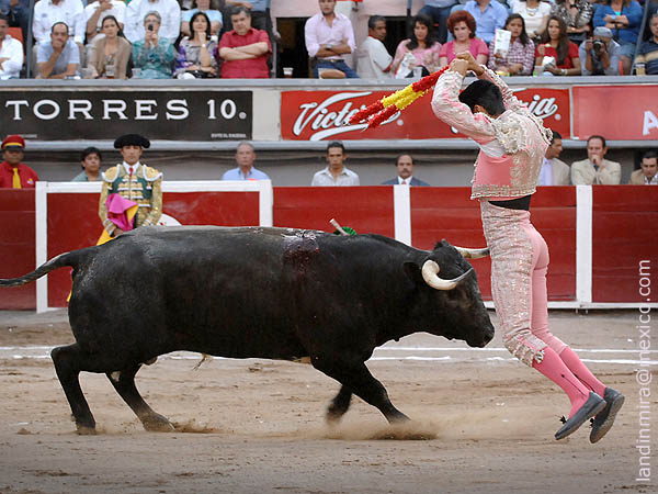 Banderillas en grana y gualda