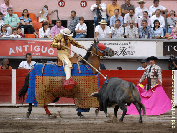 Miguel Angel en la suerte de varas