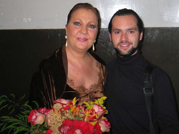 Con la cantaora Carmen Linares