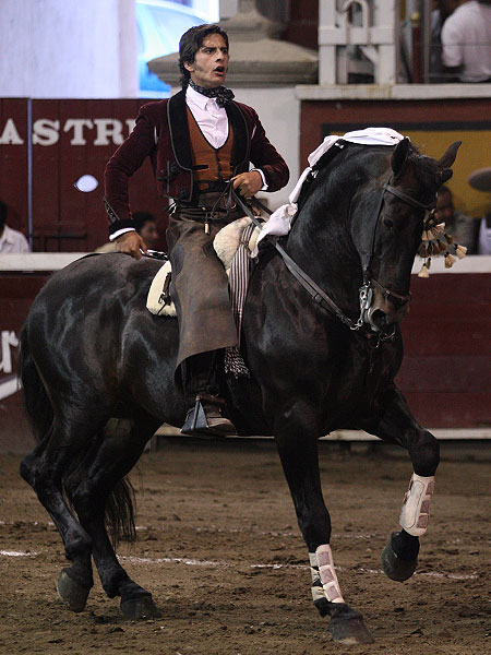 Caballero en plaza