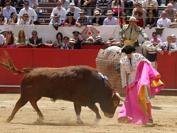 lvaro Samper con el capote