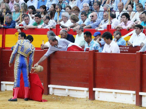 Agua en la muleta