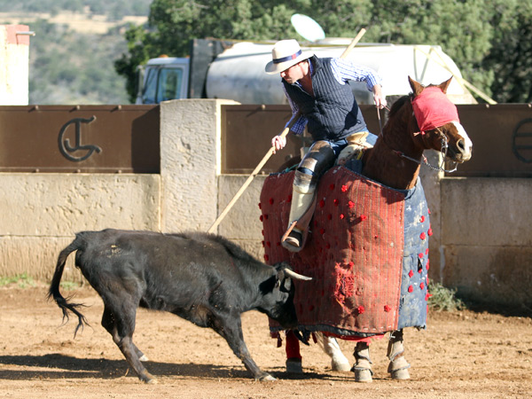 Julio hijo, picando