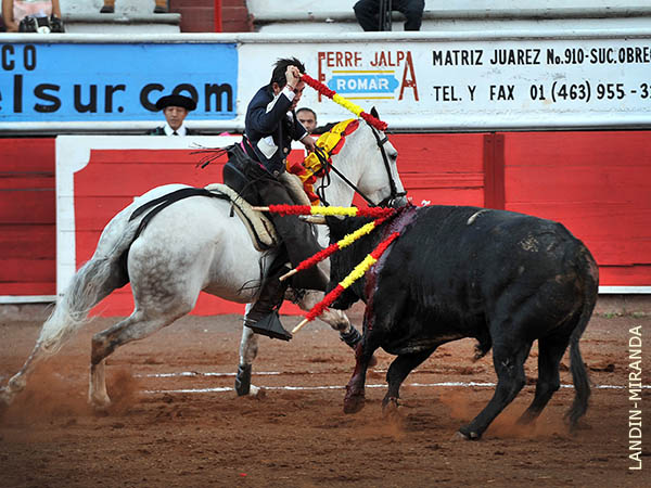 Farpa en grana y gualda